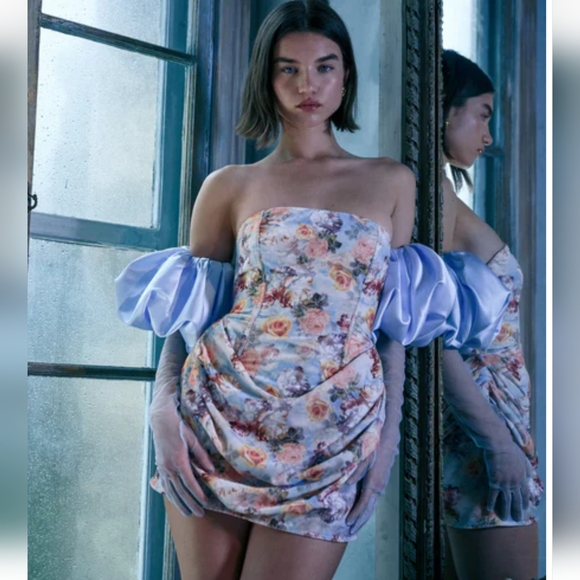 🍋For Love and Lemons Delphine Mini Dress - Picture 1 of 16